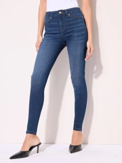 Friends Like These Mid Blue High Waisted Jeggings