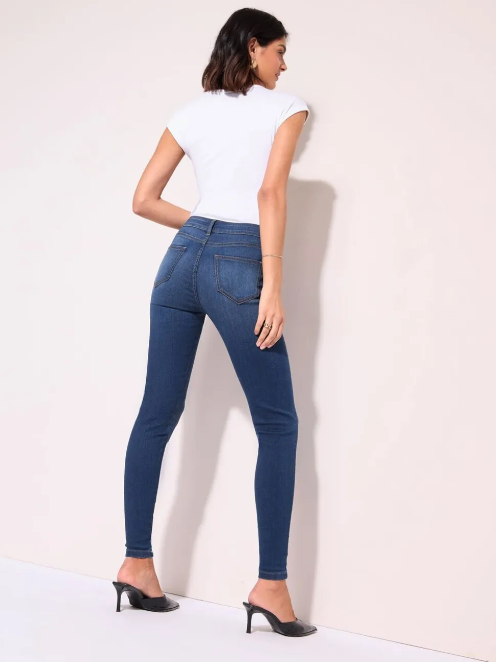 Friends Like These Mid Blue High Waisted Jeggings