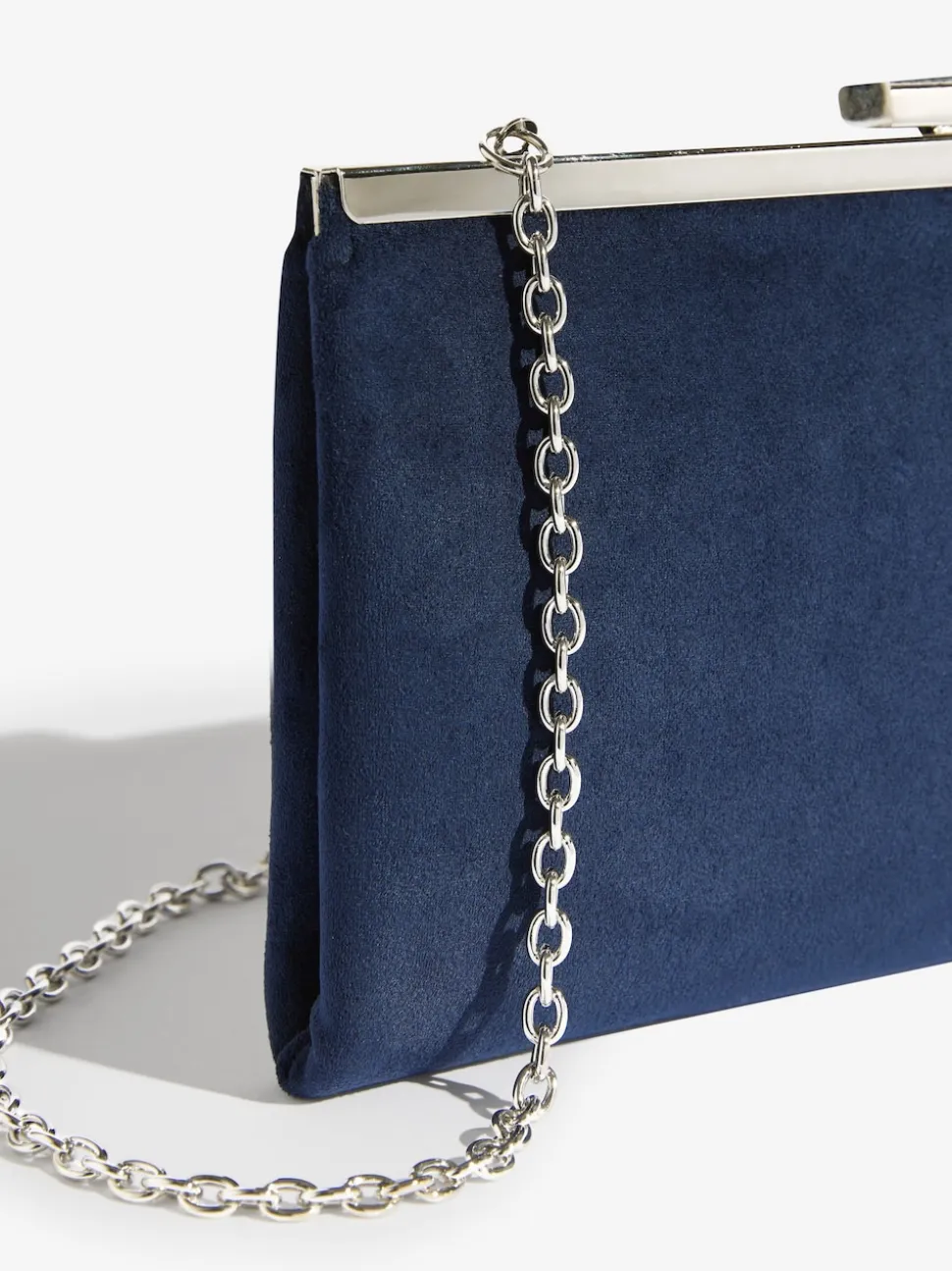 Friends Like These Navy Suedette Occasion Clutch Bag