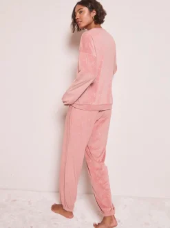 Friends Like These Pink Bow Embossed Long Sleeve Pyjamas