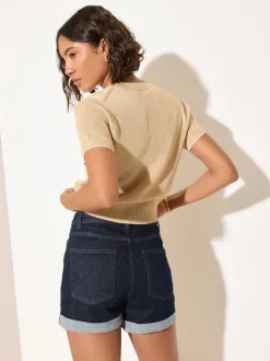 Friends Like These Rinse Wash Boyfriend Denim Shorts