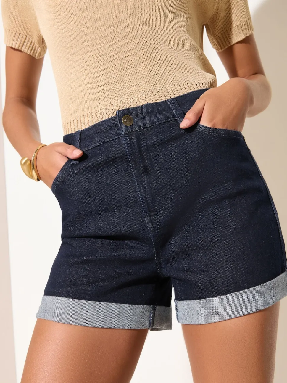 Friends Like These Rinse Wash Boyfriend Denim Shorts