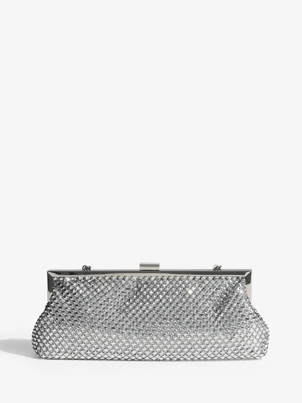 Friends Like These Silver Chain Mail Clutch