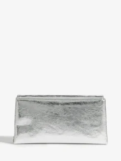 Friends Like These Silver Gold Foldover Clutch Bag