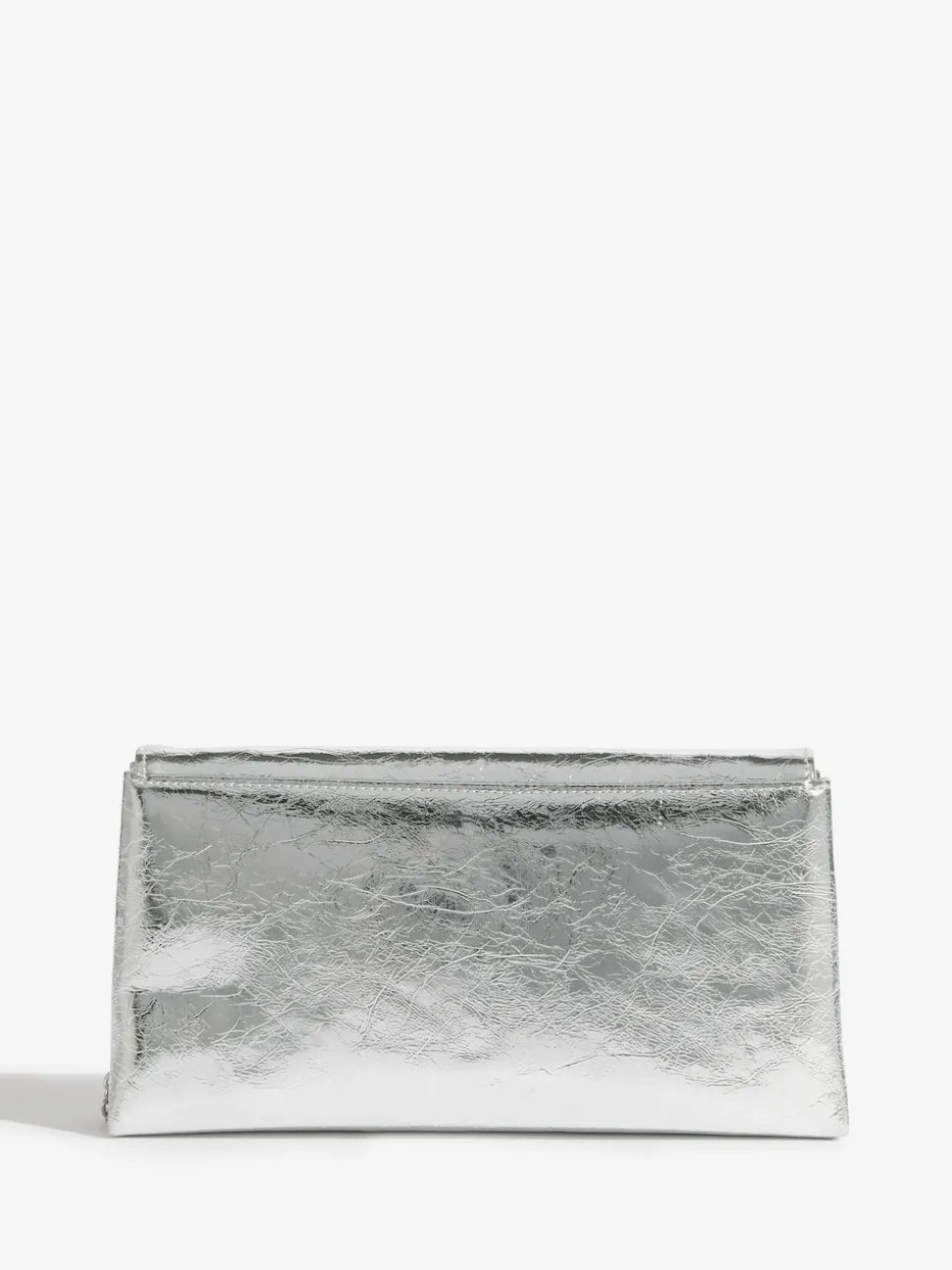 Friends Like These Silver Gold Foldover Clutch Bag
