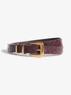 Friends Like These Snake Print, Burgandy and Black Belts 3 Pack