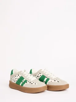 Friends Like These White Spot Standard Fit Lace Up Retro Gumsole Sports Trainers