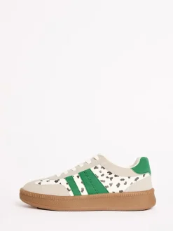 Friends Like These White Spot Standard Fit Lace Up Retro Gumsole Sports Trainers