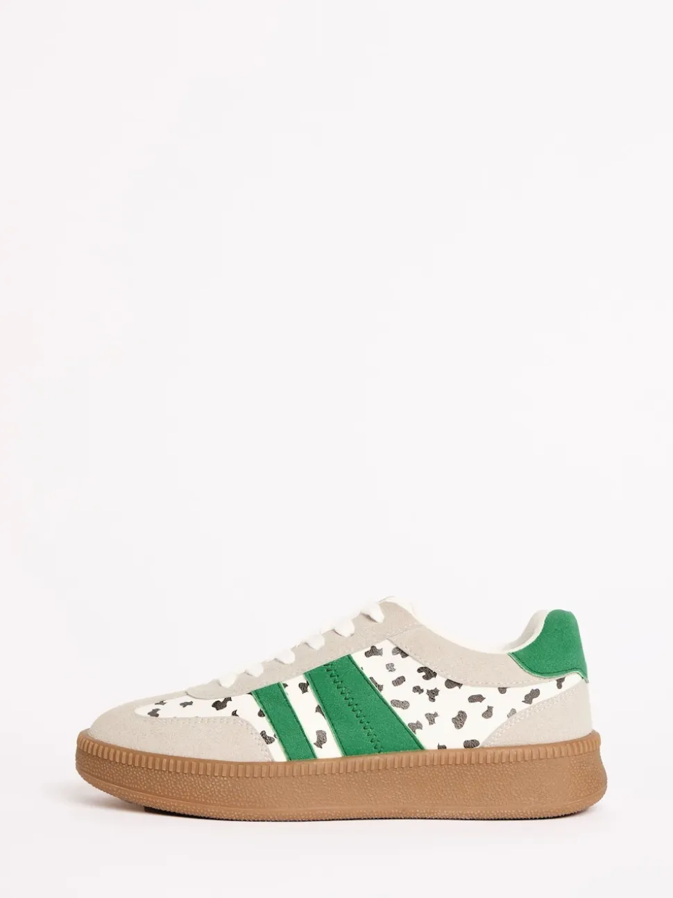 Friends Like These White Spot Standard Fit Lace Up Retro Gumsole Sports Trainers