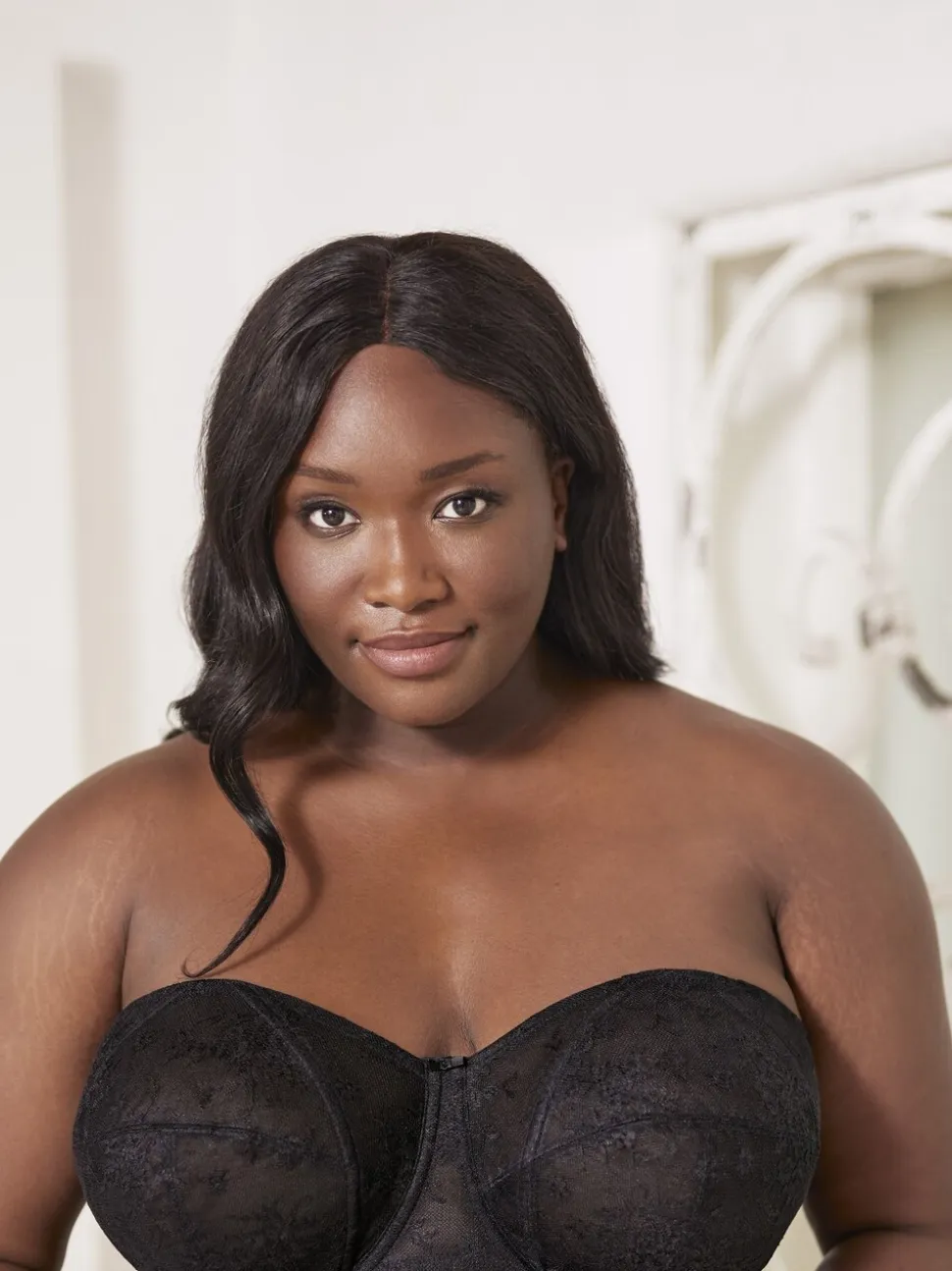 Goddess Black Verity Underwire Strapless Bra