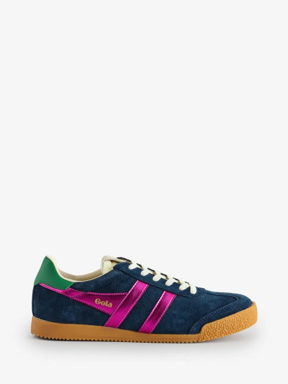 Gola Navy Fuschia Emerald Womens Elan Glitz Trainers