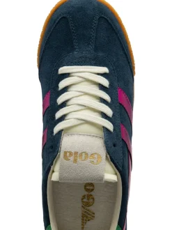 Gola Navy Fuschia Emerald Womens Elan Glitz Trainers