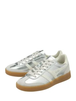 Gola Silver Off White Gum Womens Viper Trainers