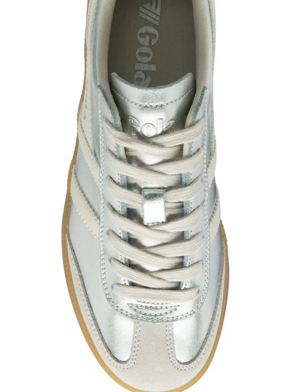 Gola Silver Off White Gum Womens Viper Trainers