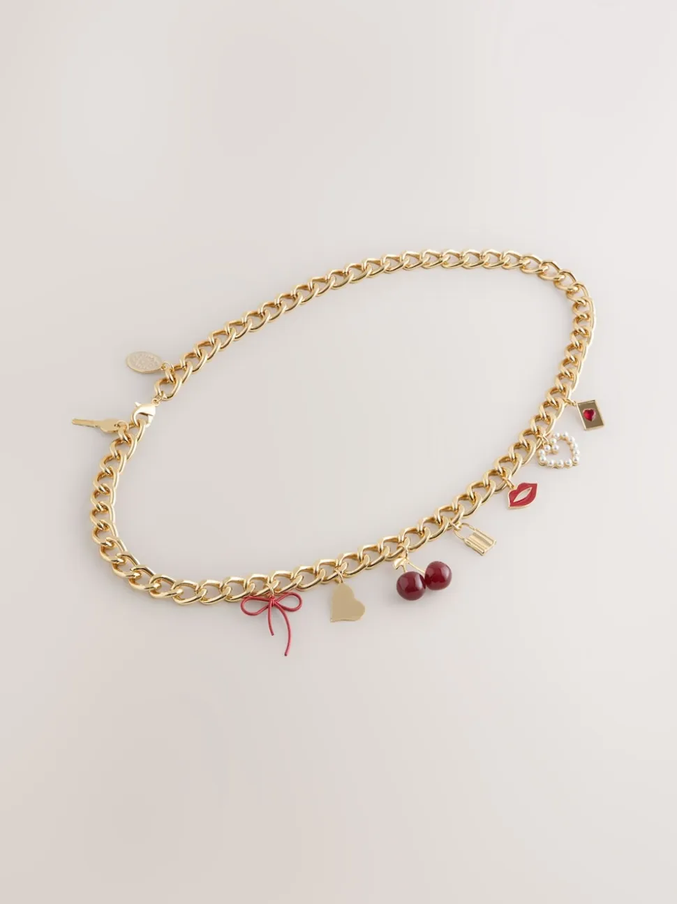 Gold Charm Chain Belt