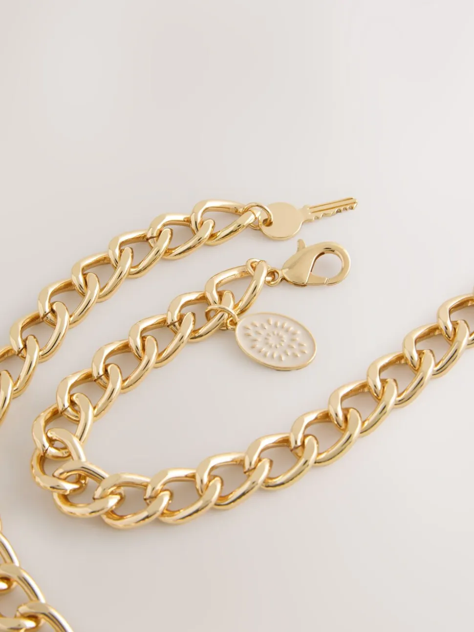Gold Charm Chain Belt