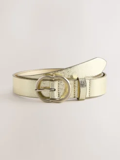 Gold Crackle Regular PU Belt