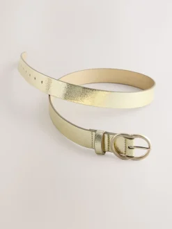 Gold Crackle Regular PU Belt
