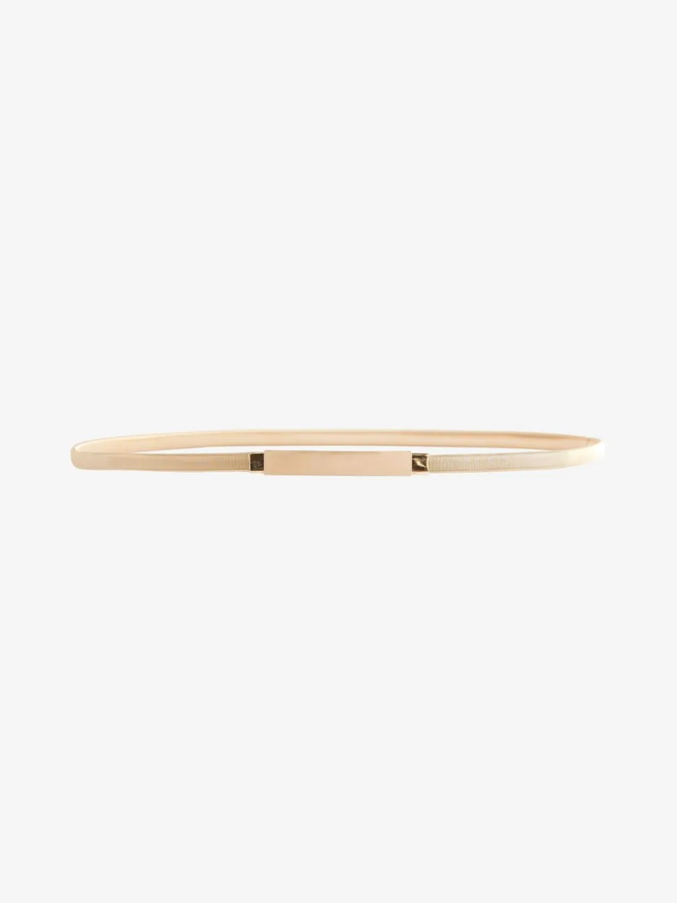 Gold Skinny Stretch Plaque Belt