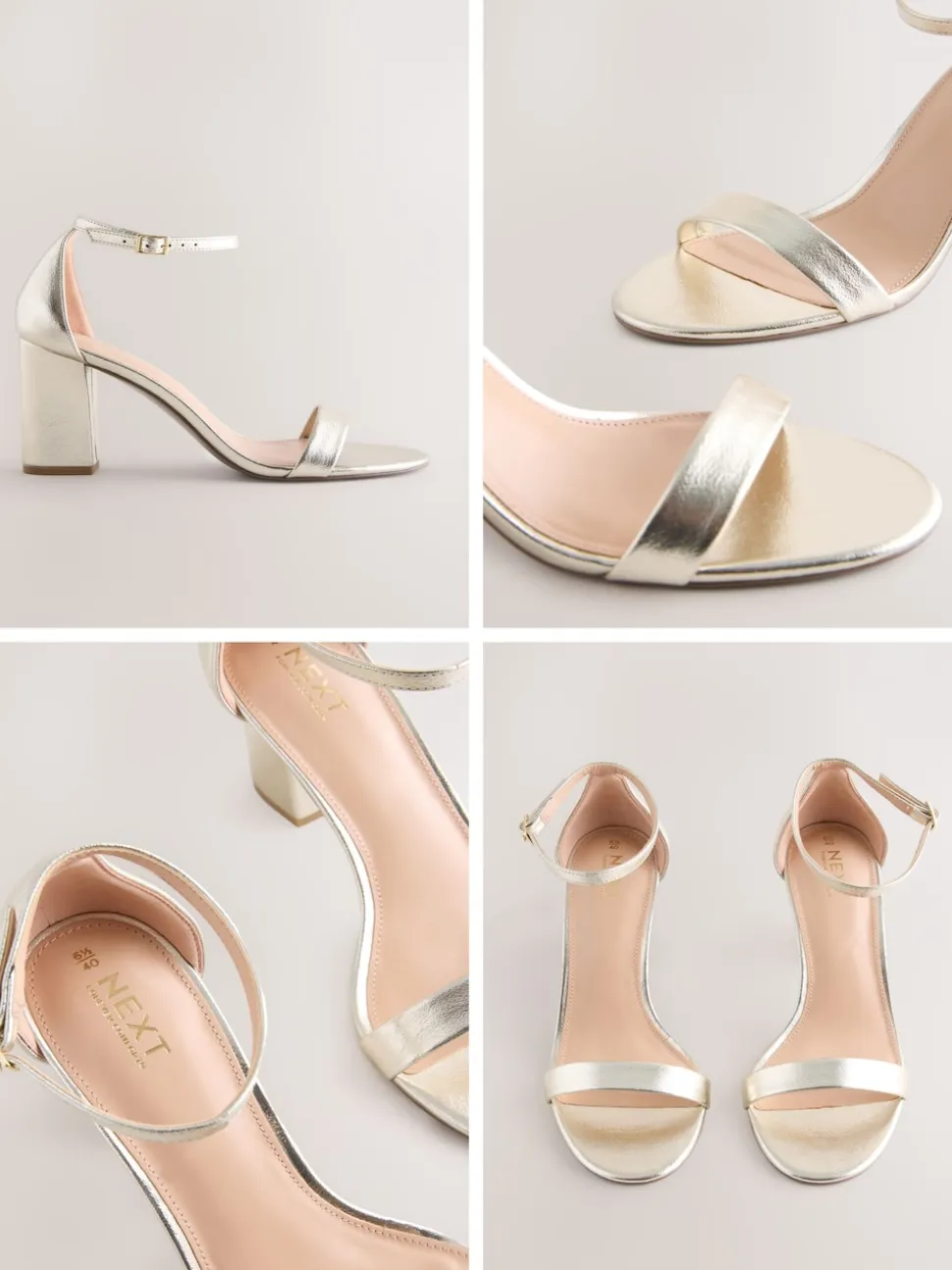 Gold Standard/Wide Fit Block Heel Sandals