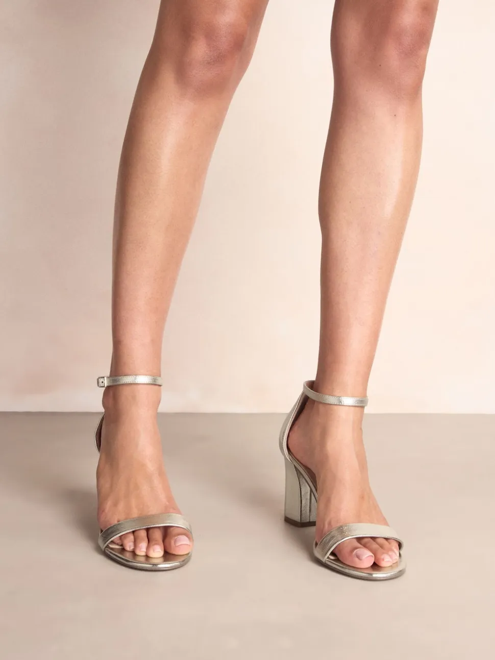 Gold Standard/Wide Fit Block Heel Sandals