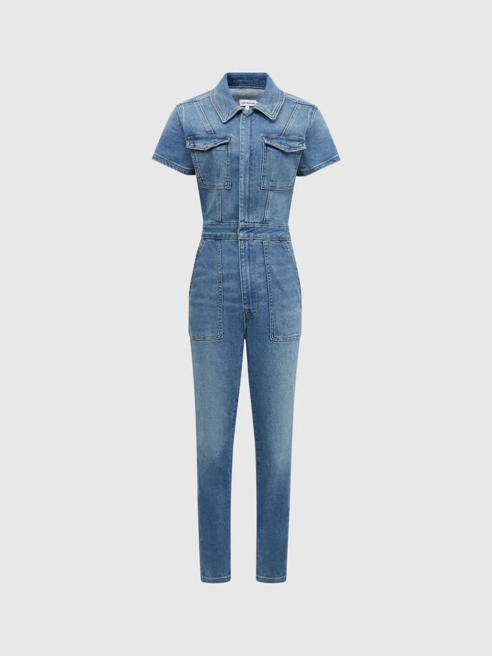 Good American Denim Skinny Jumpsuit