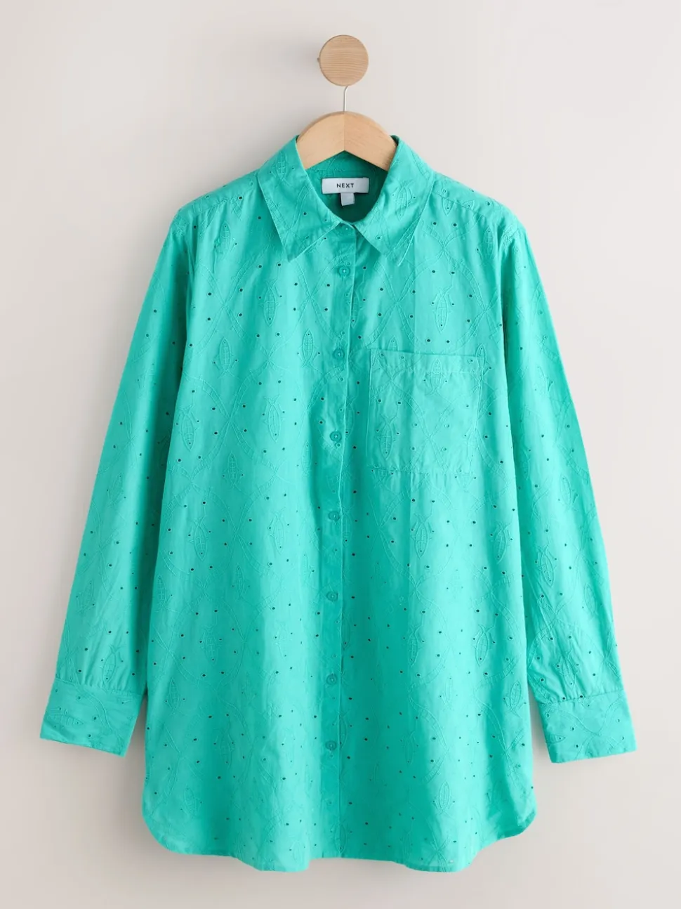 Green Broderie Shirt