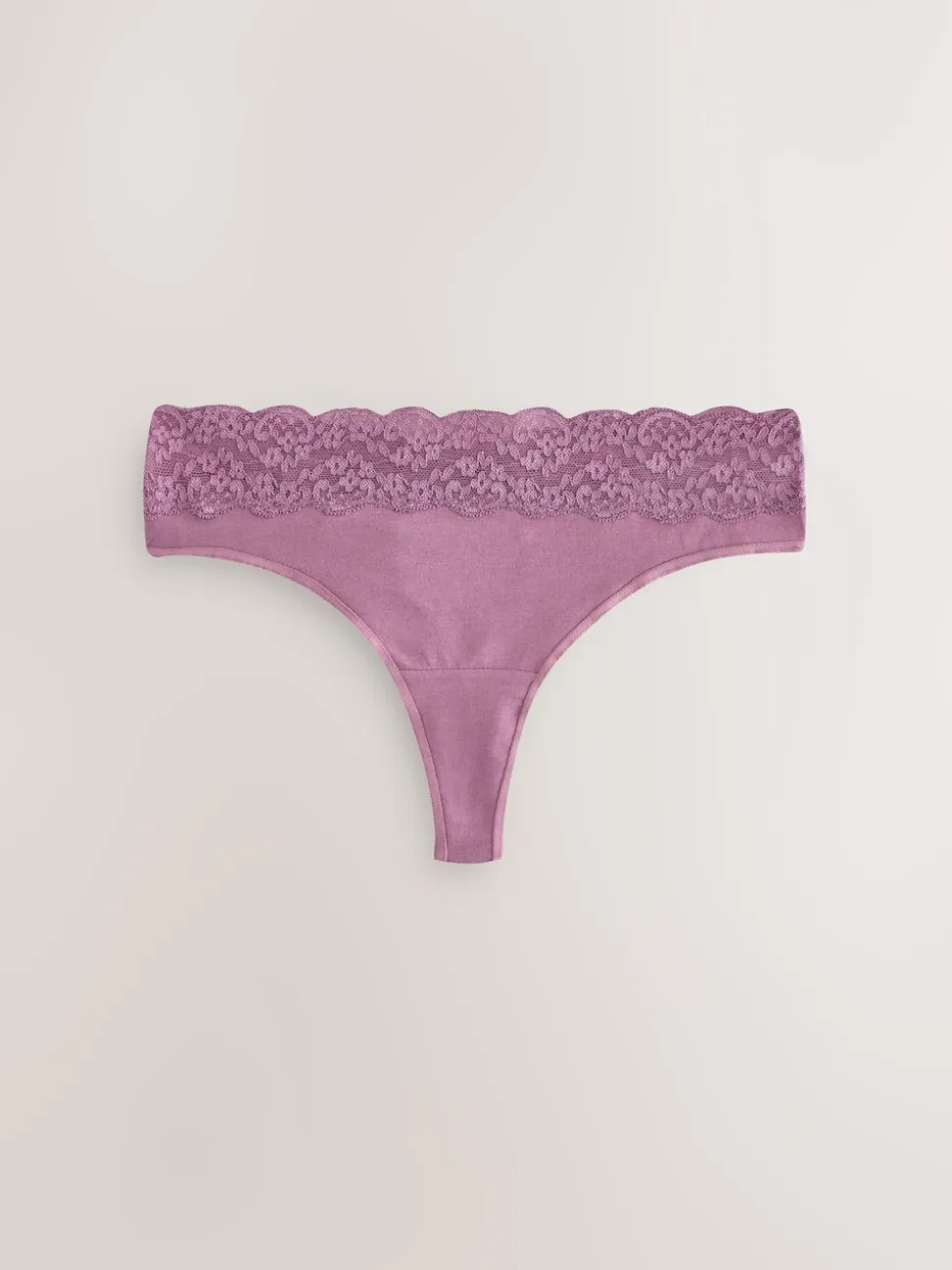Green Ditsy Floral Thong Cotton Lace Knickers 4 Pack