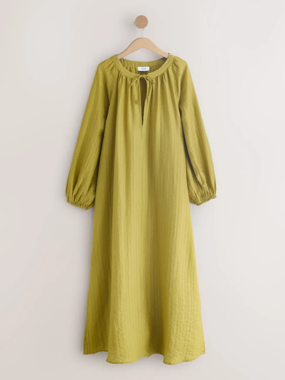 Green Long Sleeve Maxi Kaftan