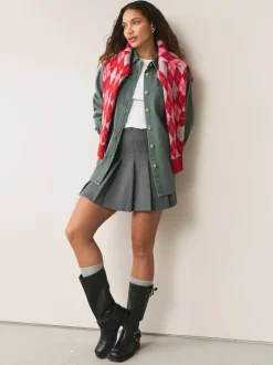 Green Oversize Denim Shirt