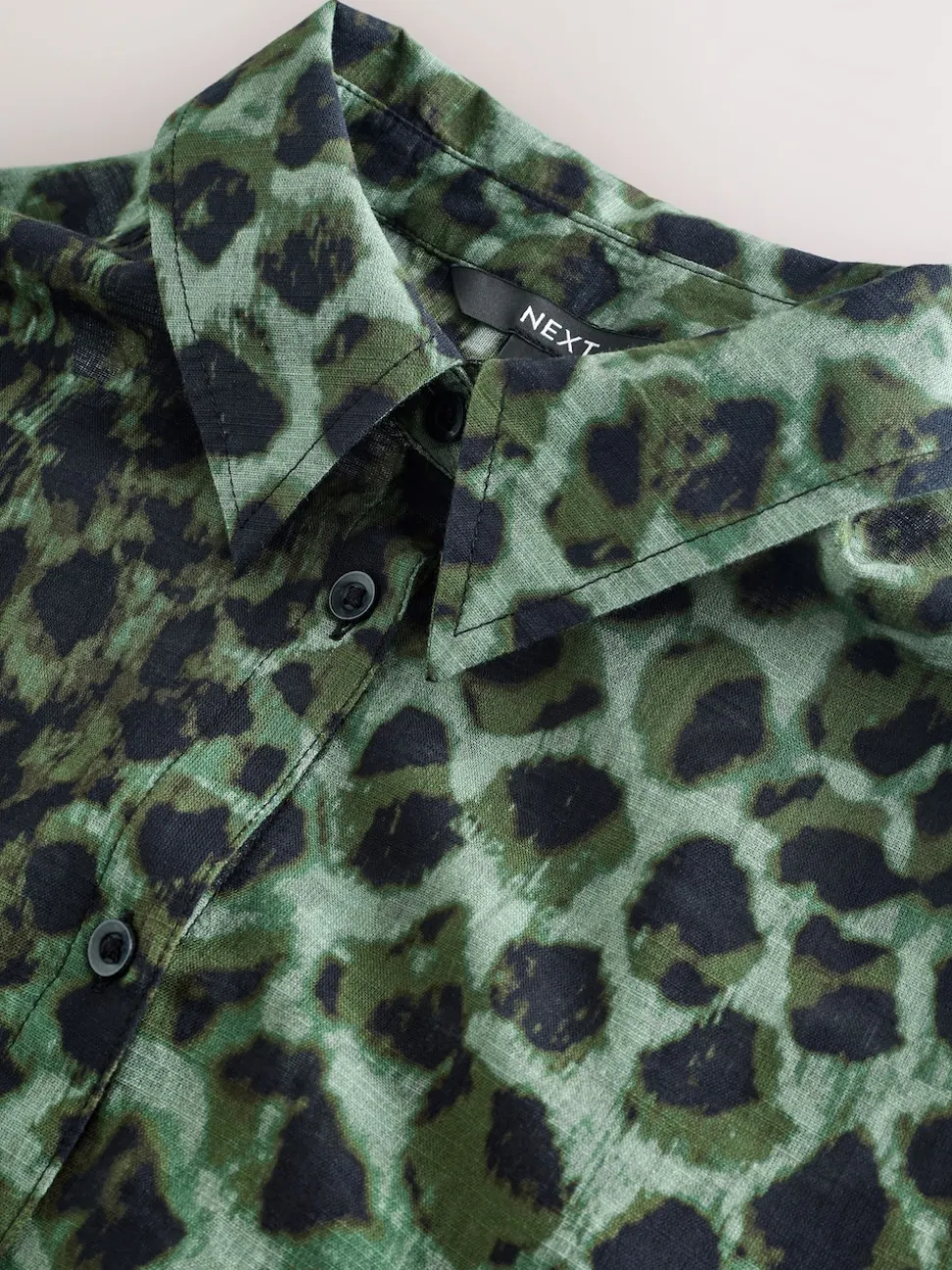 Green/Black Beach Cover-Up Shirt