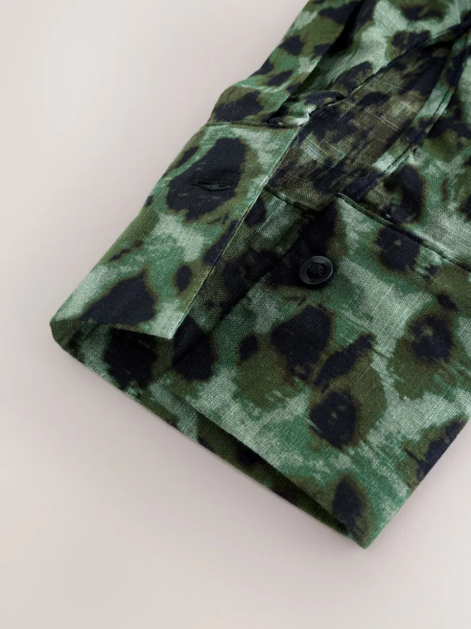 Green/Black Beach Cover-Up Shirt