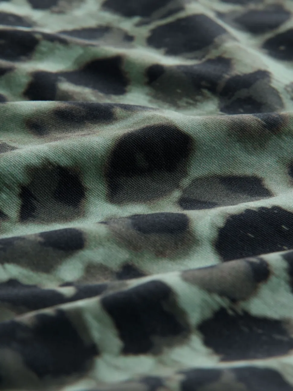 Green/Black Leopard Print High Neck Period Swimsuit