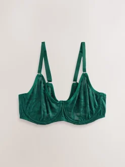 Green/Ecru DD-G Lace Non Pad Full Cup Bras 2 Pack