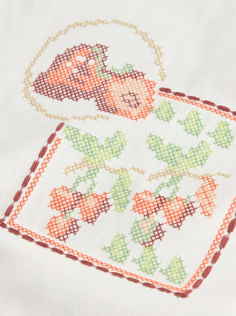 Green/Pink Graphic Print Beach T-Shirt