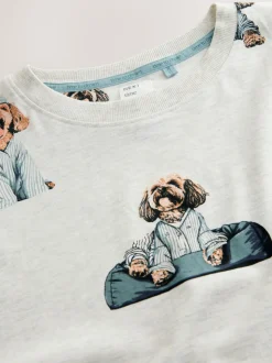Grey Charlie The Cockapoo Cotton Nightie