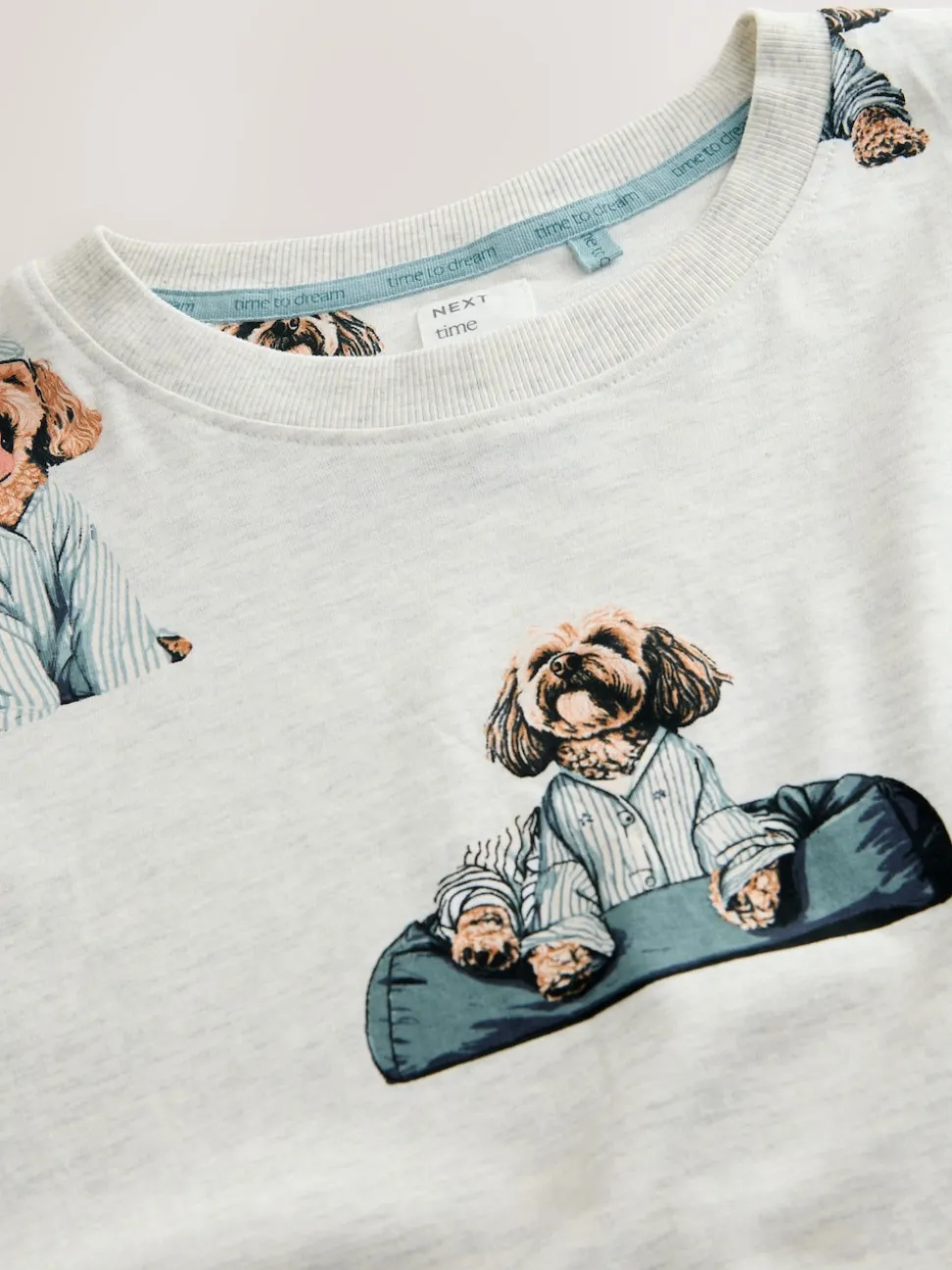 Grey Charlie The Cockapoo Cotton Nightie