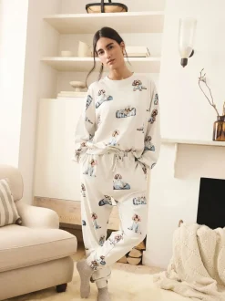 Grey Charlie The Cockapoo Long Sleeve Pyjamas