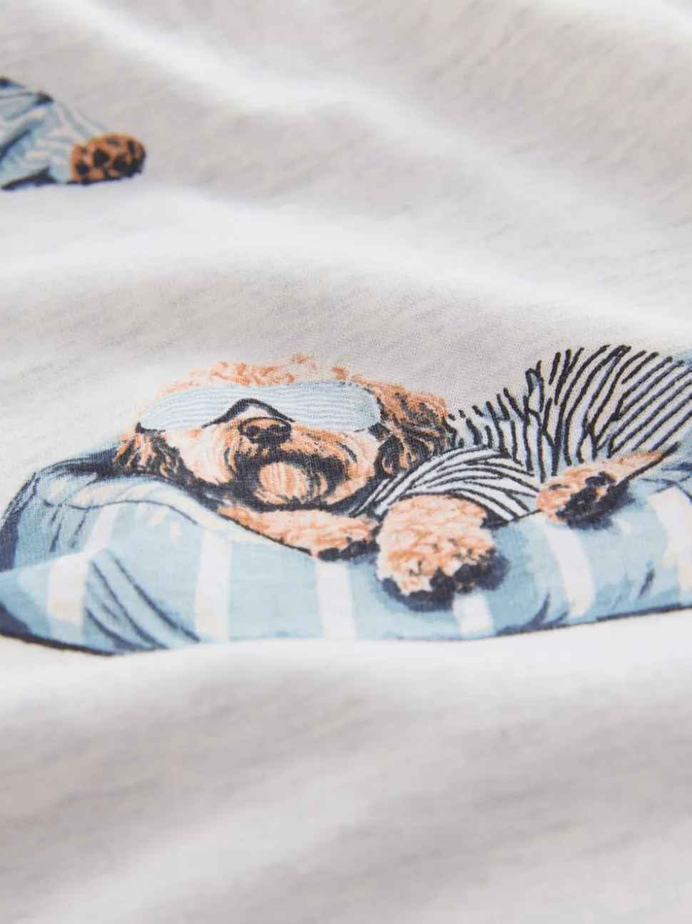 Grey Charlie The Cockapoo Long Sleeve Pyjamas