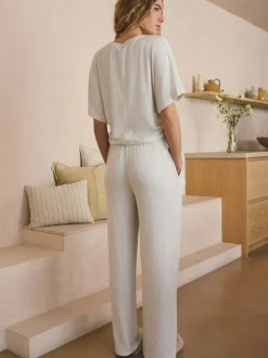 Grey Cosy Short Sleeve Pyjamas