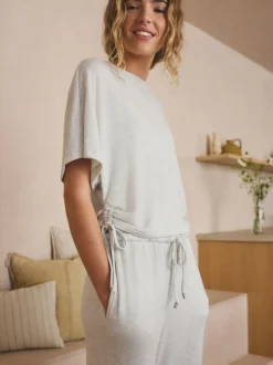 Grey Cosy Short Sleeve Pyjamas