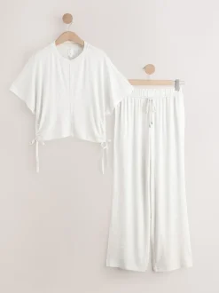 Grey Cosy Short Sleeve Pyjamas