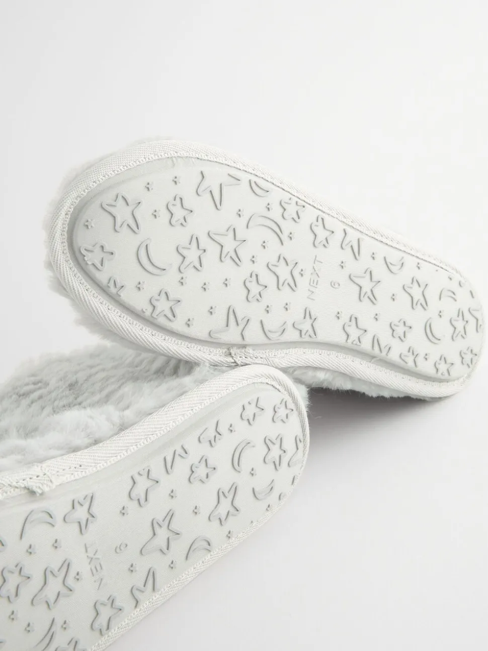 Grey Faux Fur Boot Slippers
