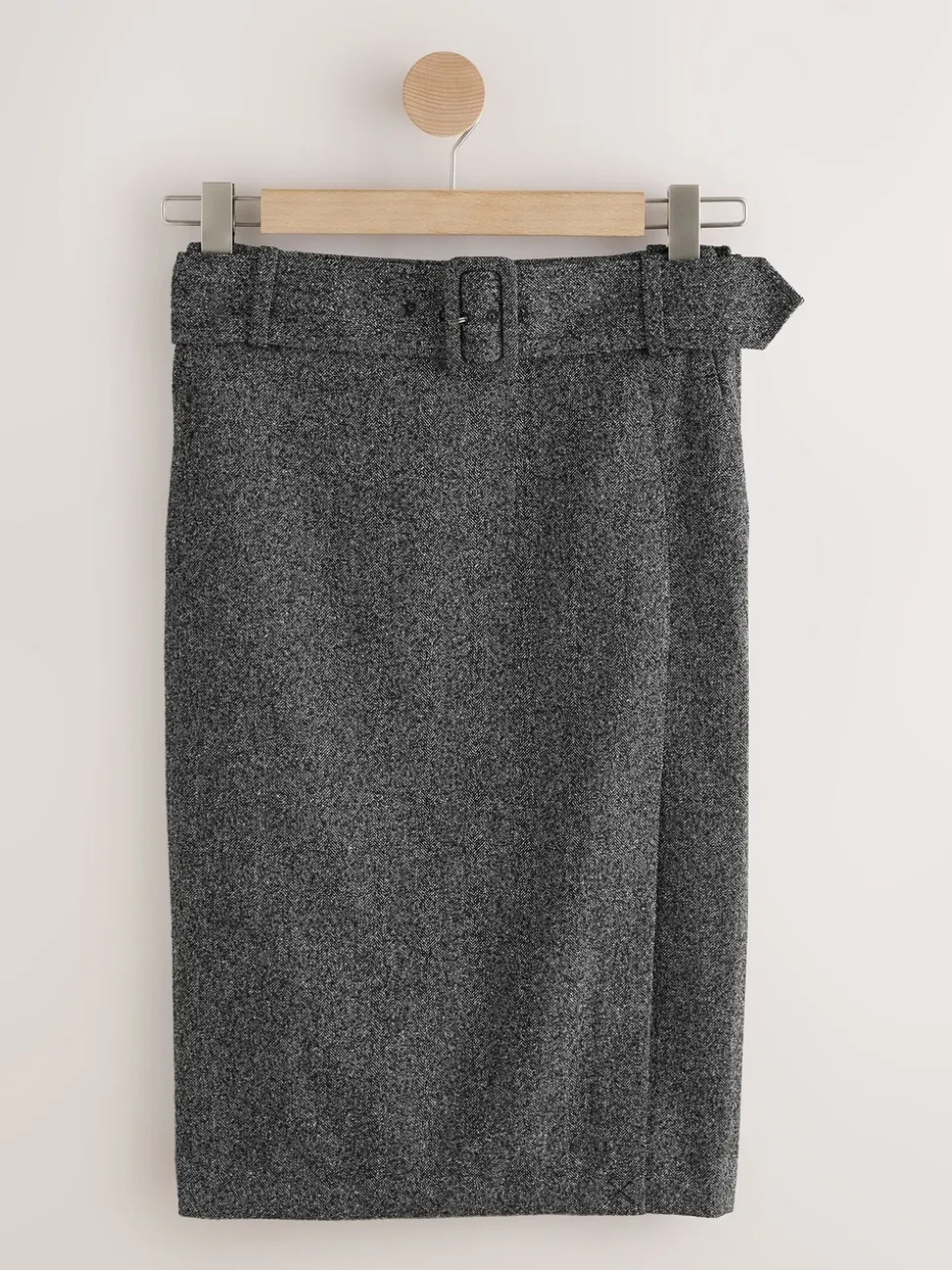 Grey Fleck Tailored Pencil Skirt