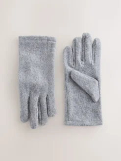 Grey Fleece Gloves