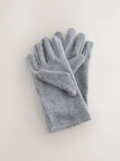 Grey Fleece Gloves