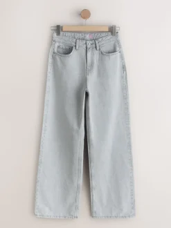 Grey Hourglass Wide Leg Jeans