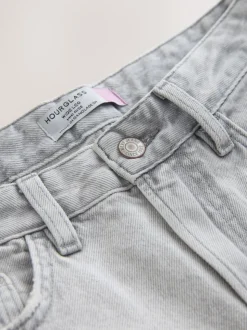 Grey Hourglass Wide Leg Jeans