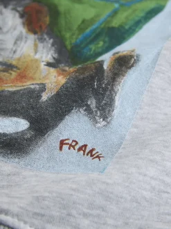 Grey License Frankie Thorpe Sausage Dog Graphic Sweatshirt