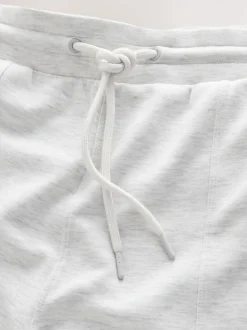 Grey Marl Premium Wide Leg Jersey Joggers